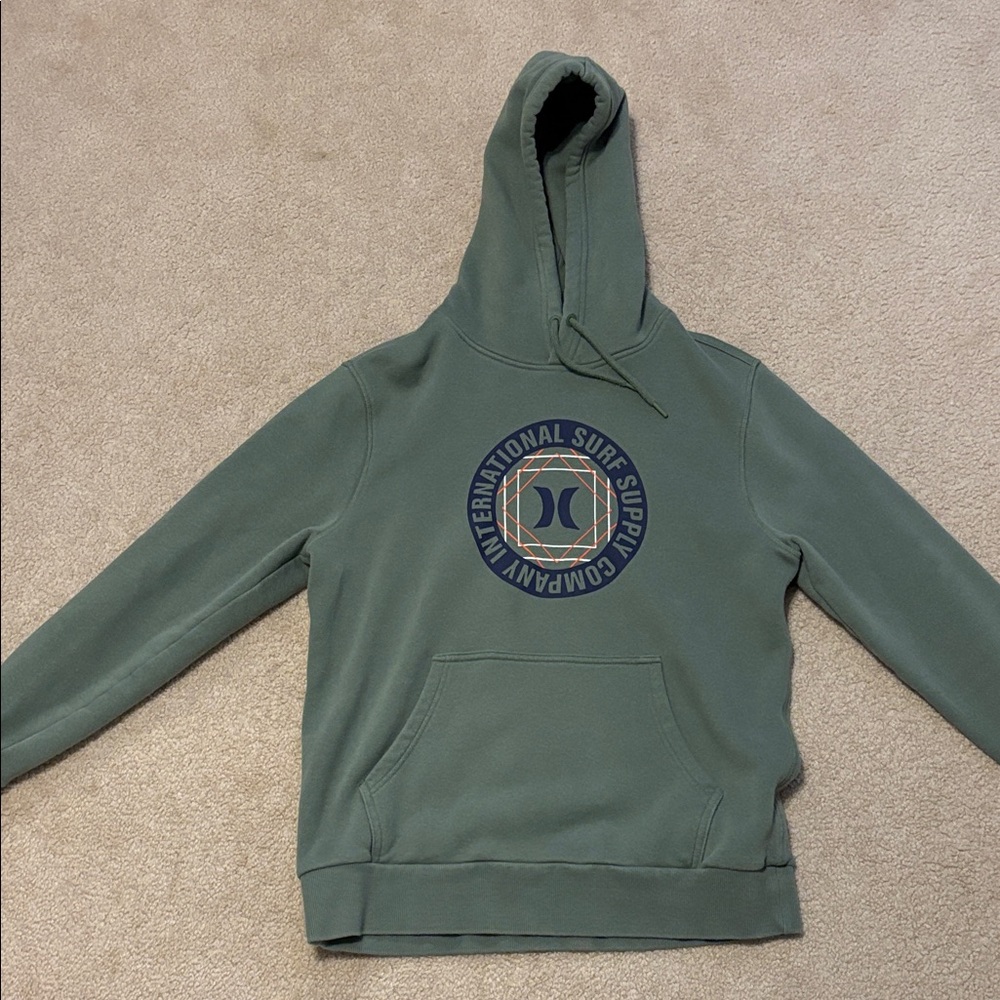 Hurley Men's Olive Green Hoodie